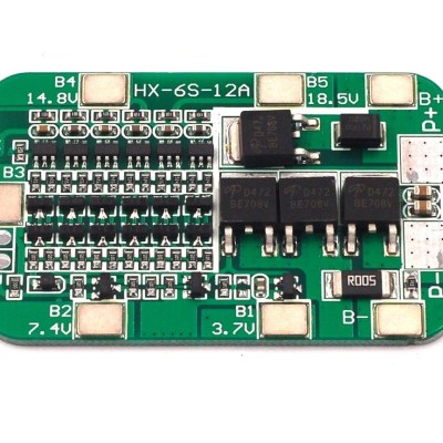 6S 12A Lithium Battery 18650 Charger PCB BMS Protection Board