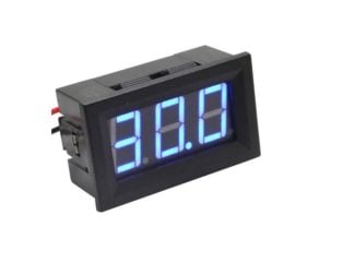 Blue Two-Wire 0.56 Inch DC5V-120V DC Digital Display Voltmeter For Car Bicycle Motorcycle