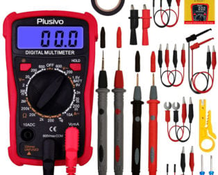 Plusivo Digital Display Multimeter + Test Leads