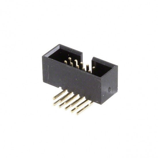 10Pin - 2x5 Shrouded Box Header - 2.54mm Pitch - Right Angle - FRC IDC Socket