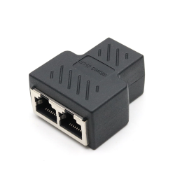 1 to 2 ways RJ45 female splitter connector LAN RJ45 cat6 cat5e cat5 - The Tech Depot