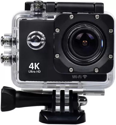 Garundropsy 4k camera Ultra HD 16 MP WiFi Sports and Action Camera  (Black, 12 MP)