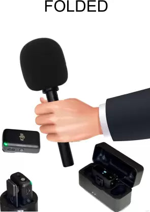 JSD PRO - JSD-WMDJI-HA - Interview Pro - Foldable - Handheld Adaptor for D.J.I. Wireless Microphone