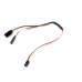 1JR Male To 2 Futaba Female Y Type Servo Extension Wire(300mm)