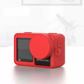 Action Pro Silicone Rubber Case Lens Cap Compatible with DJI OSMO Action Camera Lens Cap Lens Cap  (Red)