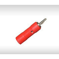 2mm Banana Plug Connector with Cross Hole - 10A - RED