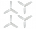 Orange HD 4052(4X5.2) Tri-Blade Flash Propellers 2CW+2CCW 2 Pair-Transparent
