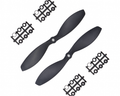 Orange HD Propellers 7038(7X3.8) Carbon Nylon Props Black 1CW+1CCW-1pair