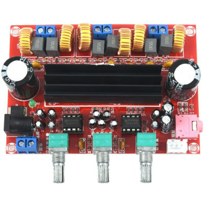 Digital Sub woofer Power Amplifier Board TPA3116D2 DC 12-24 V,  3 Channel