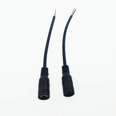 5mm DC Jack female Connector with cable 2Pcs