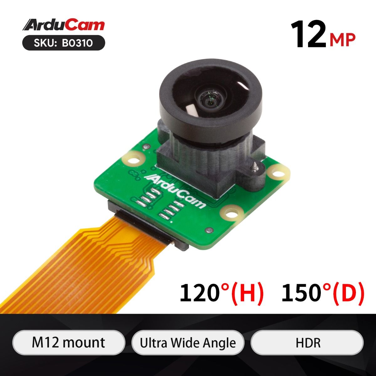 Arducam B0262 12MP IMX477 Mini High Quality Camera Module