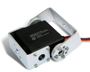 RDS3115 MG Digial Metal Gear Dual Shaft 15 kg 180º Servo Motor with Holders