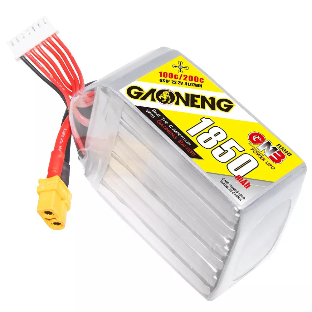 GNB 1850mAh 6S1P 22.2V 100C Lipo Battery