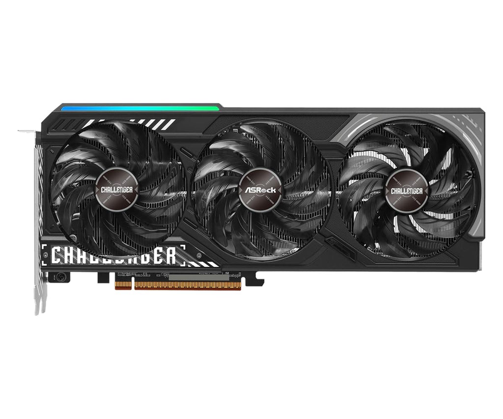 ASRock AMD Radeon RX 9070 Challenger 16GB GDDR6 Graphics Card - front view