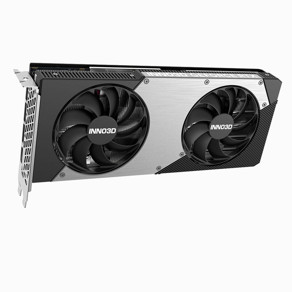Inno3D GeForce RTX 5070 Twin X2 12GB GDDR7 Graphics Card - front angle view