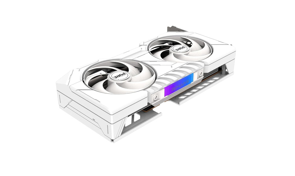 Sapphire Pure AMD Radeon RX 9060 XT Gaming OC 16GB GDDR6 Graphics Card - angle view
