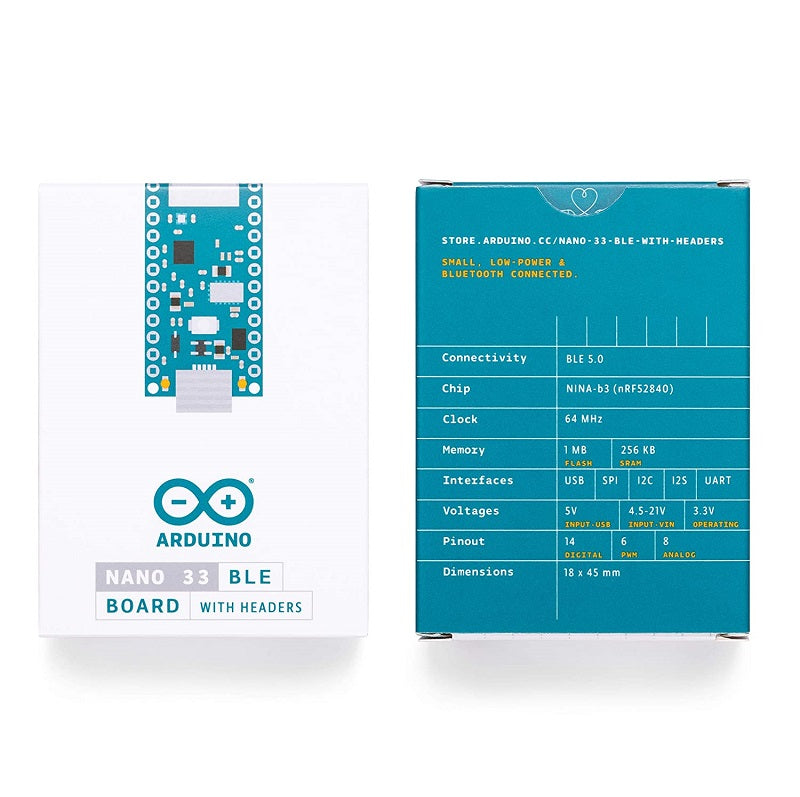 Arduino Nano 33 BLE with Headers
