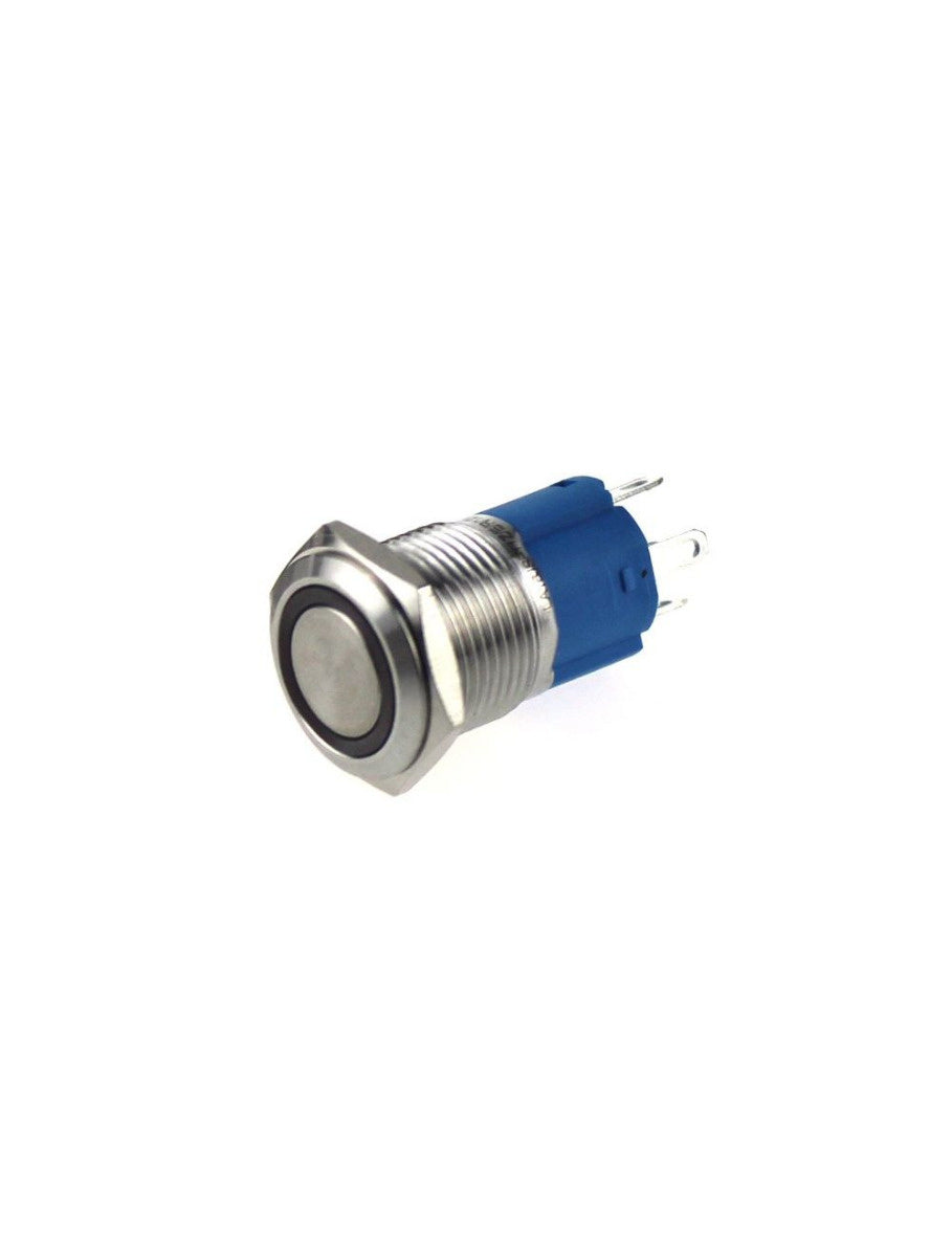 12mm ProMax PPS12006RRM Metal Push Button Switch Waterproof Momentary Red