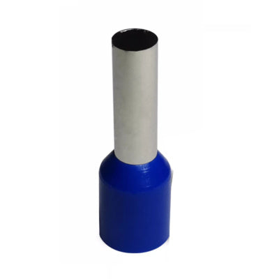 Insulated Bootlace Wire Crimp Ferrule End Terminal Lug-Blue-0.5 sqmm