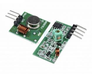 RF Transmitter Receiver Module 315MHz Wireless Link Kit For Arduino - The Tech Depot