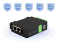 2-Ch RS485 to RJ45 Ethernet Serial Server, Dual channels RS485 independent operation With POE Ethernet Ports