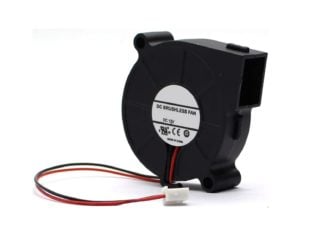 DC12V 0.28A 5015 Double Ball Centrifugal Fan with XH2.54-2P 30CM Cable Size:50*50*15MM