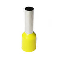 Insulated Bootlace Wire Crimp Ferrule End Terminal Lug-Yellow-2.5 sqmm
