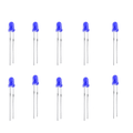 3mm DIP Diffused Blue Led (Pack of 10)