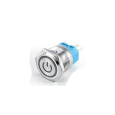 16mm ProMax PPS16220RPL Metal Push Button Switch Waterproof Latching Red