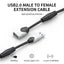 Black-i USB 2.0 Extension Cable 3M - The Tech Depot