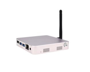 EDATEC CM4 Media Baseboard CM4104000 4GB DDR,120G SSD WiFi/Bluetooth Antenna Silver Color CNC Aluminum Case 8MP Camera