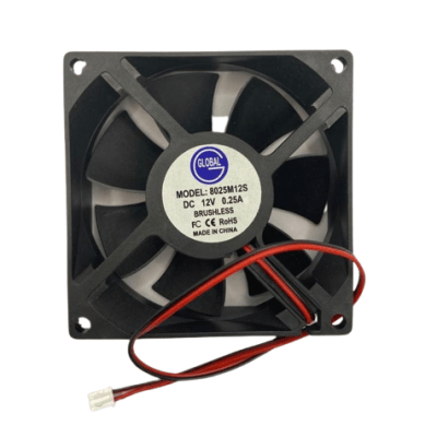 12V 8025 DC Cooling Fan – 3 inch