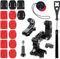 Adofys Motorcycle Helmet Chin Mount Kits Compatible with GoPro 10 9 8 7 6 5 Black, Strap  (Black)