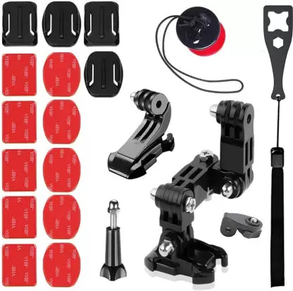 Adofys Motorcycle Helmet Chin Mount Kits Compatible with GoPro 10 9 8 7 6 5 Black, Strap  (Black)