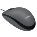 Logitech M100 Wired USB Mouse (Black)