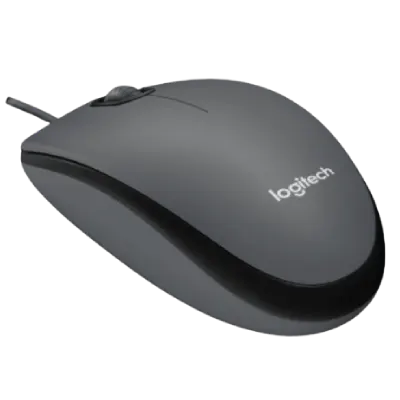 Logitech M100 Wired USB Mouse (Black)