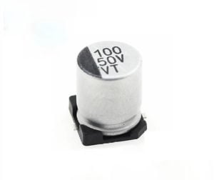 100uF 50V Aluminum Electrolytic Surface Mount Capacitor -(pack of 5)