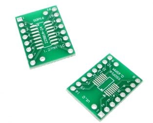 SOP16 Transfer to DIP16 IC Adapter Converter Adapter Plate (Pack of 5)
