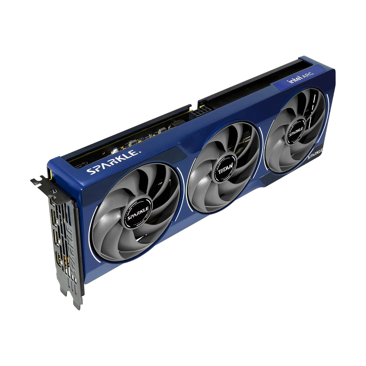 Sparkle Intel Arc B580 Titan OC 12GB GDDR6 Graphics Card - angled view