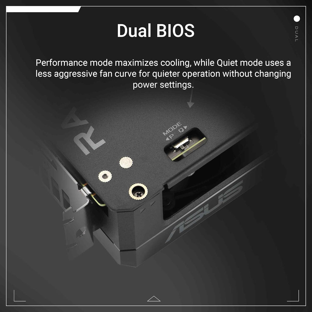 ASUS Dual Radeon RX 9060 XT 16GB GDDR6 Graphics Card - dual BIOS