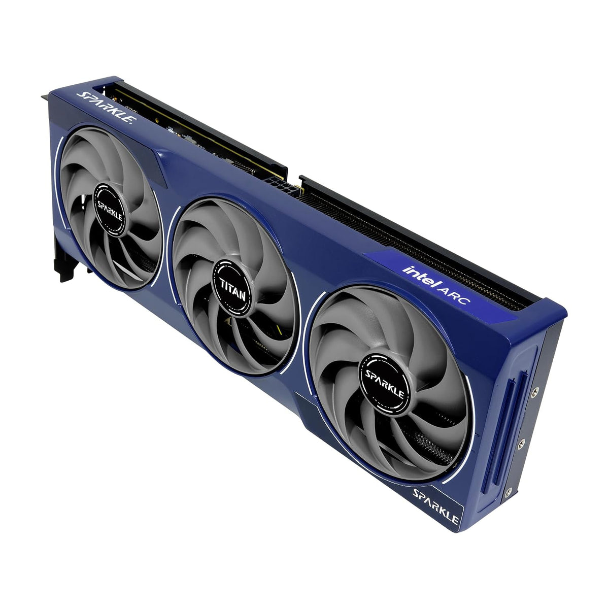 Sparkle Intel Arc B580 Titan OC 12GB GDDR6 Graphics Card - side angle