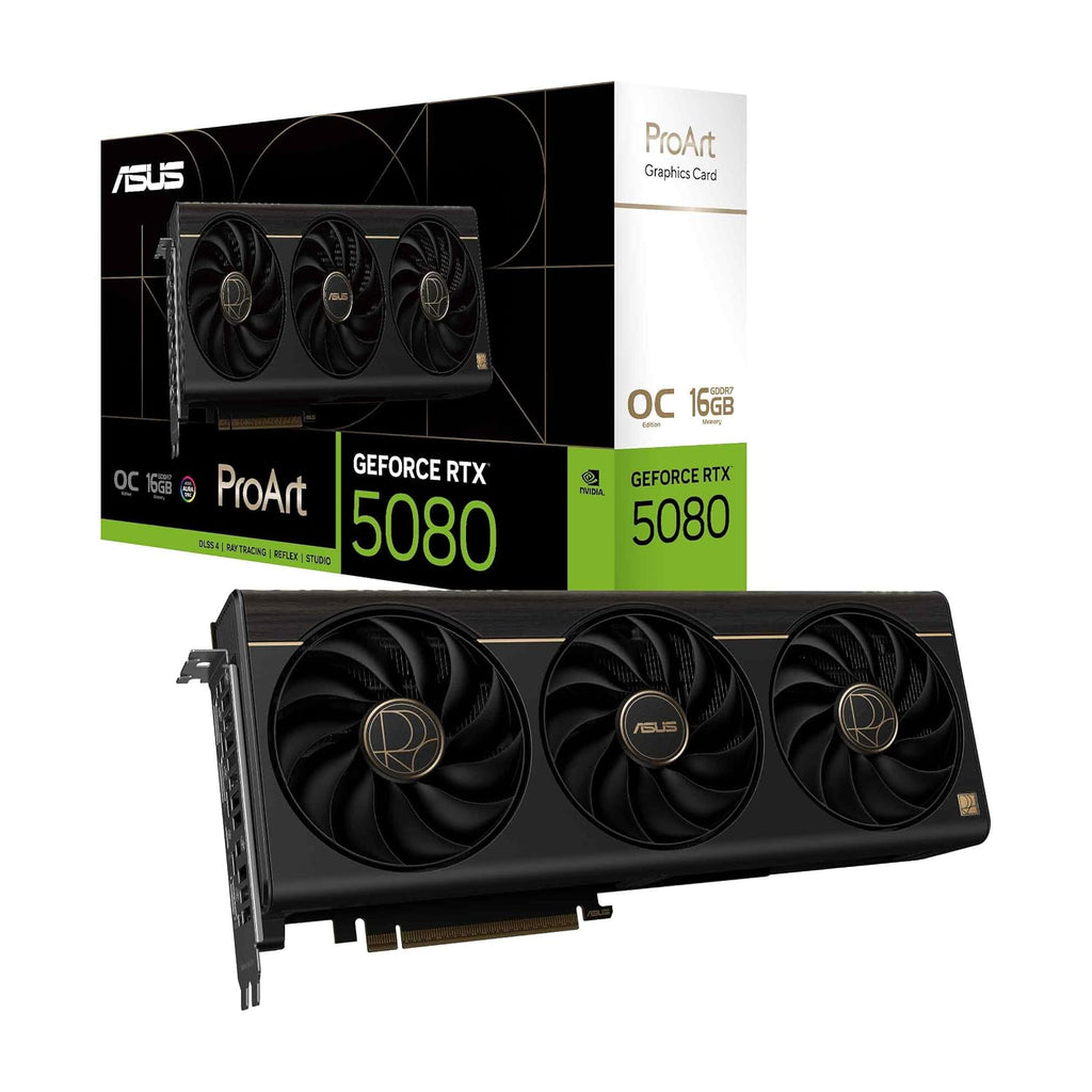 ASUS ProArt GeForce RTX 5080 16GB GDDR7 OC Edition Graphics Card - retail box
