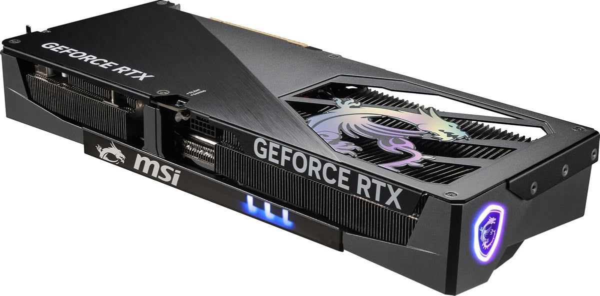 MSI GeForce RTX 5080 16G Gaming Trio OC GDDR7 Graphics Card - rear angle