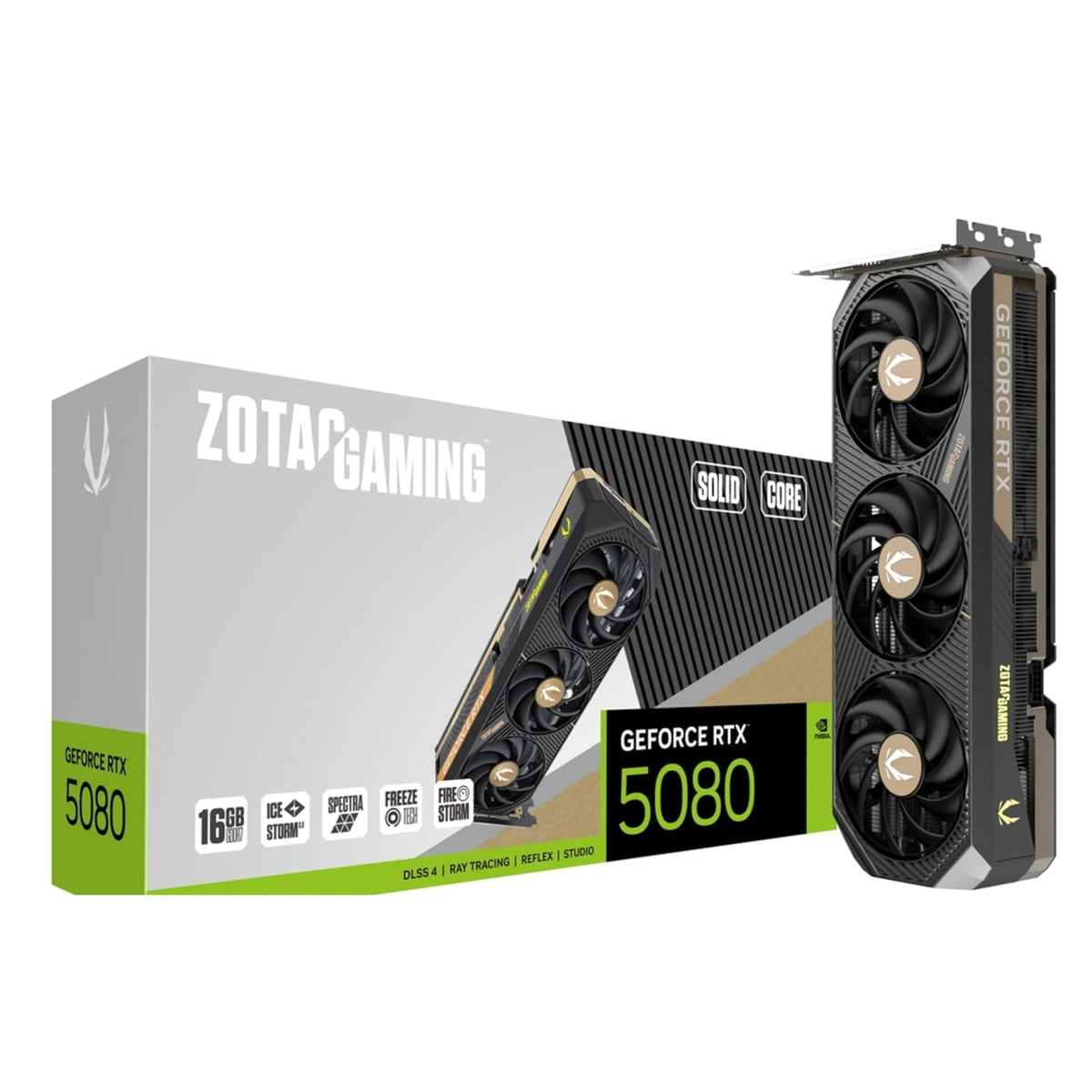 Zotac Gaming GeForce RTX 5080 Solid Core 16GB GDDR7 Graphics Card - retail box