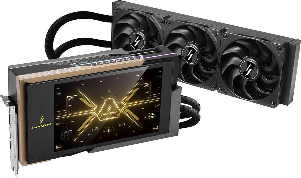 MSI GeForce RTX 5090 32G Lightning Z GDDR7 Graphics Card - three-quarter view