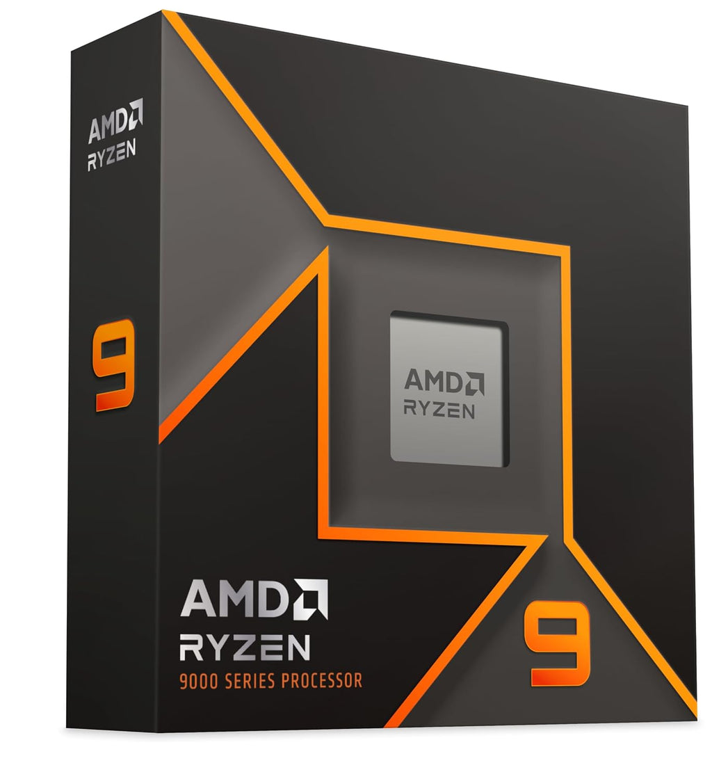 AMD Ryzen 9 9950X Desktop Processor - retail box, angle view