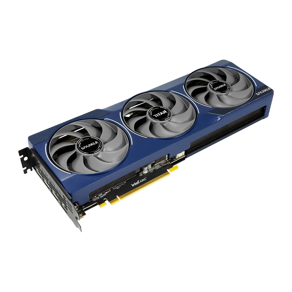 Sparkle Intel Arc B580 Titan OC 12GB GDDR6 Graphics Card - three-quarter view