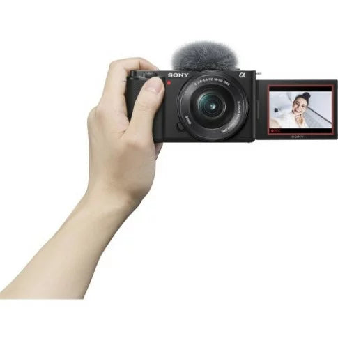 Sony ZV-E10 Mirrorless Camera with 16-50mm Lens (Black, 64Gb Memory Card & Carry Bag)