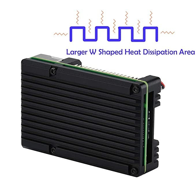 Aluminium Alloy Raspberry Pi 4Cooling Heatsink - The Tech Depot