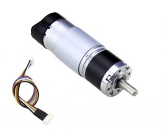 HD Planetary DC Geared Motor 438 RPM 29.5N-CM 12V with Encoder